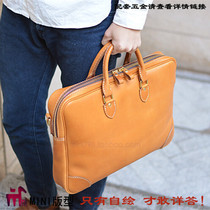 DIY handmade leather handmade leather bag tools paper pattern BDQ-92 briefcase version