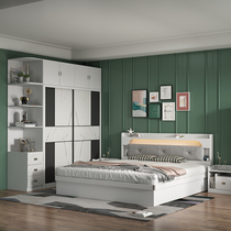 Modern whole house Bedroom furniture set combination Master bed wardrobe set furniture set Simple set Wedding room