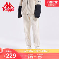 Kappa Kappa sweatpants 2021 new autumn and winter couples men and women plus velvet trousers casual small feet close