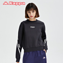 Kappa Kappa Serial Mark Knit Hooded Sweatshirt Woman Sportswear Round Collar Casual Printed Jacket