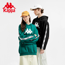 Kappa Capa list headgear hooded lovers men and women sportswear loose knit jacket