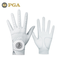 US PGA Golf Gloves Women's Hands GOLF Lamb Leather Gloves Leather Soft Comfortable Wear-resistant Mark