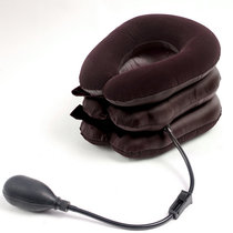 Inflatable three-layer semi-velvet cervical vertebra traction home cervical spine portable neck protection