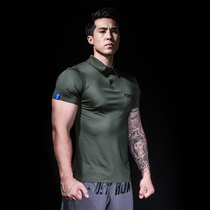 Mylorricae Mens Shirt Short Sleeve Coaching Suit Private Coaching Workwear T-shirt Speed Dry Fitness Sports Polo Shirt