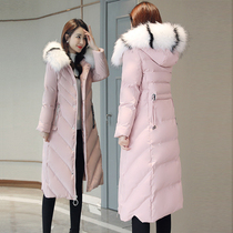 Down cotton-padded womens long 2021 Winter new Korean loose cotton-padded jacket winter coat tide
