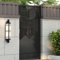Kindergarten wrought iron courtyard gate outdoor garden door residential area rural Wall yard small door rust-proof door customization