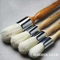 Maries Shanghai Marley bristle oil painting round brush Bristle round edge plate brush Large area coloring brush G1730