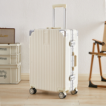 Aluminum frame suitcase student large-capacity universal wheel trolley travel password suitcase men and women small fresh 24 inch boarding