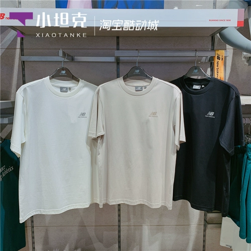 New balance, летняя спортивная дышащая футболка подходит для мужчин и женщин, для влюбленных, короткий рукав