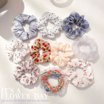 Romantic Hairband ins Japanese and Korean pig big fat sausage head rope simple rubber band tie head simple floral headdress jewelry hipster