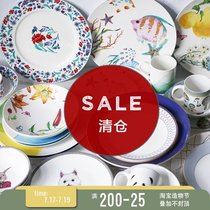 Special clearance export ceramic tableware Dinner plate Rice bowl Mug Western set Childrens science and education tableware Soup bowl