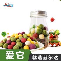 (Qi Qi Totoro) Totoro Rabbit Dutch Pig molar Interactive Snacks Nutritional Ball Fruit Vegetable Beans