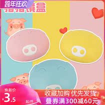 Kaida pig companion box cute cleaning box contact lens care box beauty pupil tweezers suction stick double box