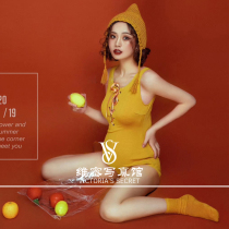 Pregnant Woman Photos Clothing New Cute Ensemble Yellow One-piece Photo Writing Real Movie Pregnant Woman Sample Writing True Clothing