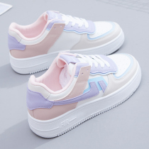 Sports and leisure white shoes 2021 new womens shoes wild explosion breathable board shoes spring and summer thin canvas shoes