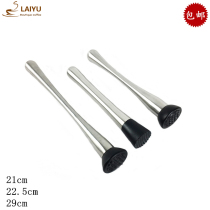 Stainless steel crushed ice stick pounding ice hammer mix lemon mint leaf mash stick crush stick fruit mash