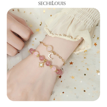 Xingyue bracelet female niche design strawberry crystal jewelry twelve constellations custom girlfriends couple birthday gift