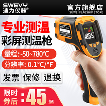 Speed Infrared Thermometer Detection Measurement Thermometer High Precision Industrial Baking Oil Temperature Measurement Thermometer Test