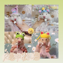 Dongdong home hand-woven cute hamster hat Golden Bear mini hedgehog squirrel Flower Branch ChinChin hat