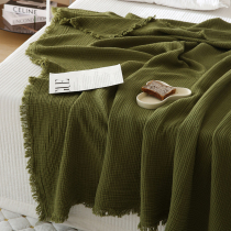 Soft breathable~ Baby can use four layers of blanket pure cotton office lunch blanket blanket towel blanket blanket blanket