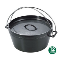 Japanese UNIFLAME outdoor picnic Dutch pot heavy iron pot hanging pot cooking rice pot stew pot multi-purpose portable portable Portable