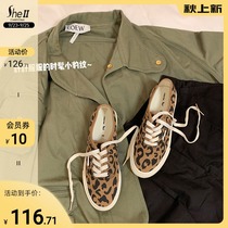 (sheii Su Yinyin) fashionable Little BAO WEN ~ New OG casual lace-up canvas shoes womens board shoes Lafu shoes