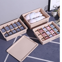 Transparent storage box plastic household clothes underwear storage box size clothing toy storage box finishing box