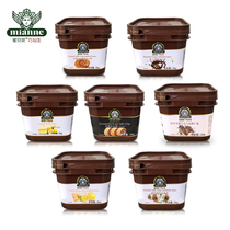 Honey Anne chocolate sauce sea salt crisp almond crisp hazelnut crisp coconut milk crisp lemon cheese crisp sandwich crisp