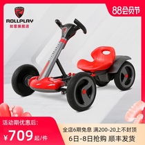 American rollplay Childrens electric four-wheeled car foldable go-kart can sit on the child toy car