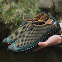 Breaking Yard special price clearance handling breathable mesh Baotou sandal sandals Summer outdoor covered water Anadromous beach Shoe men pick up