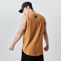 Noxxnoxx Summer Sports Vest Men American-style Pure Color Breakfast Fitness Training Sleeveless T-shirt Clothes