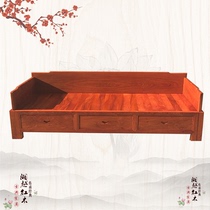 Burmese Rosewood push-pull Luohan bed two-piece living room Chinese solid wood idle tatami bed big fruit red sandalwood furniture