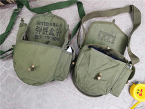 Stock new with side pocket 56 drum bag shoulder wooden button old canvas 7 62 kit outdoor retro thick casual span