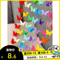 Kindergarten corridor ring material three-dimensional paper Butterfly pull flower ceiling charm Classroom Forest theme Pastoral arrangement