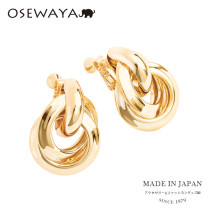 OSEWAYA earless spiral ear clip personality metal harbor wind rope knot earrings female temperament retro European and American accessories