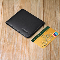 Inreal Paolo Small Wallet Leather Clip Wallet Man Short leather ultra-thin Money clip men Mini zero wallet card bag