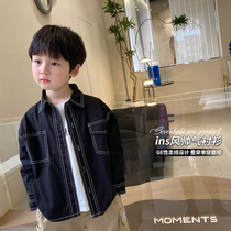 No 7 Tongcang childrens spring boys shirts Korean version of the childrens jacket 2021 new girls tops fashion trend