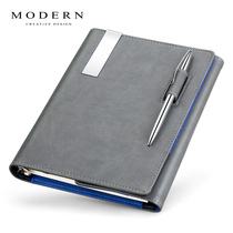German Modern business notepad creative diary notebook stationery portable loose-leaf book with pen customization