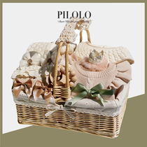 Spring and Autumn Organic Baby Gift Box Newborn Color Cotton Suit Autumn Baby Full Moon Hundred Days Gift One Year Accompanying Gift