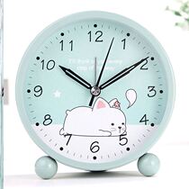 Black technology alarm clock powerful wake-up students with childrens electronic luminous simple alarm creative bedside mute clock