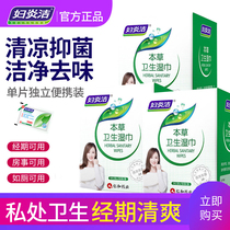 Fuyanjie Womens Sanitary Wipes Private Care Housework Wipes Men and Womens Common Antibacterial Antipruritic Cleaning