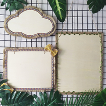 Signs bulletin board kindergarten area listed school classroom activity theme decoration Mori Department handmade materials