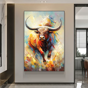 牛的油画-牛的油画促销价格、牛的油画品牌- 淘宝