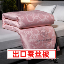 Foreign trade silk quilted by 100 mulberry silk full cotton air conditioning by summer and quilted by spring and autumn quilt thin quilt core single double winter quilt