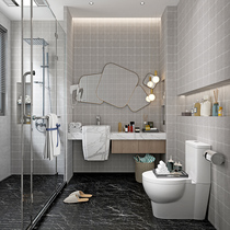 Bathroom toilet tile refurbished sticker Ground Self-adhesive wear-resistant toilet waterproof non-slip decorative floor leather