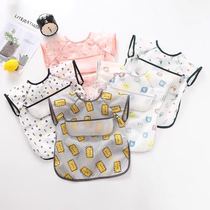 Spring and summer baby meals supplemented with baby sleeveless hood clothing thin children full body waterproof anti-wear and free of washing meals