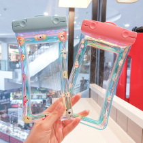 Mobile phone waterproof bag diving cover touch screen underwater camera airbag can float high-definition high-transparency lanyard universal mobile phone case