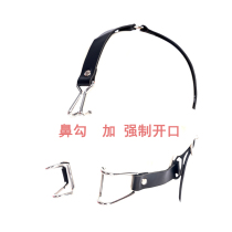 Forced opening nose hook sex nose hook sm torture instrument opener sex mouth shackle mouthpiece adjust male slave female slave