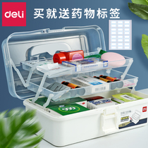 Powerful medicine box family multi-layer medicine storage box large large-capacity medicine box household multi-functional storage box