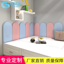 Childrens anti-collision wall sticker semi-round tatami mat Kang Wall headboard soft bag self-adhesive backrest kindergarten wall customization